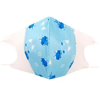 

1PC blue lovely Cartoon maschere child Protection printing pattern cotton mascaras Dustproof Mouth Cover maskers Toiletry Kits