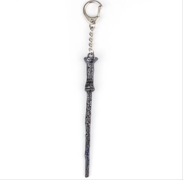 Harrie Potter Hermione Dumbledore Magic wand Key Chain cartoon character Haley Plating accessories Festival gifts for kids