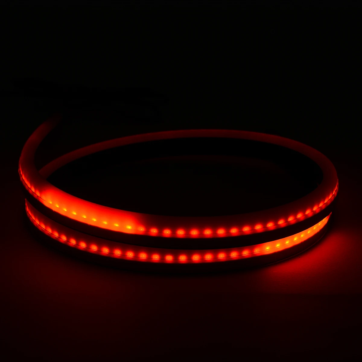 1ser 12V Flexible Red LED Car High Mount Third 3rd Rear Brake Light Turn Signal Strip Lamp DIY Accessories