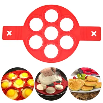 

1Pcs Silicone Pancake Maker Egg Mold Non Stick Kitchen Baking Egg Ring Pancake Maker Moulds Cooker Mold Cooking Tool Accessories