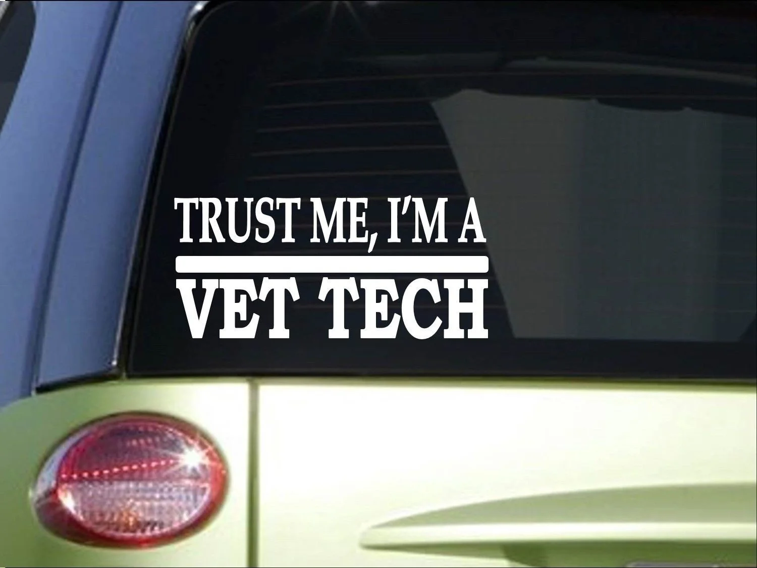 Trust me Vet Tech 8 дюймов наклейка ветеринарный доктор ветеринарный школьный стикер на окно