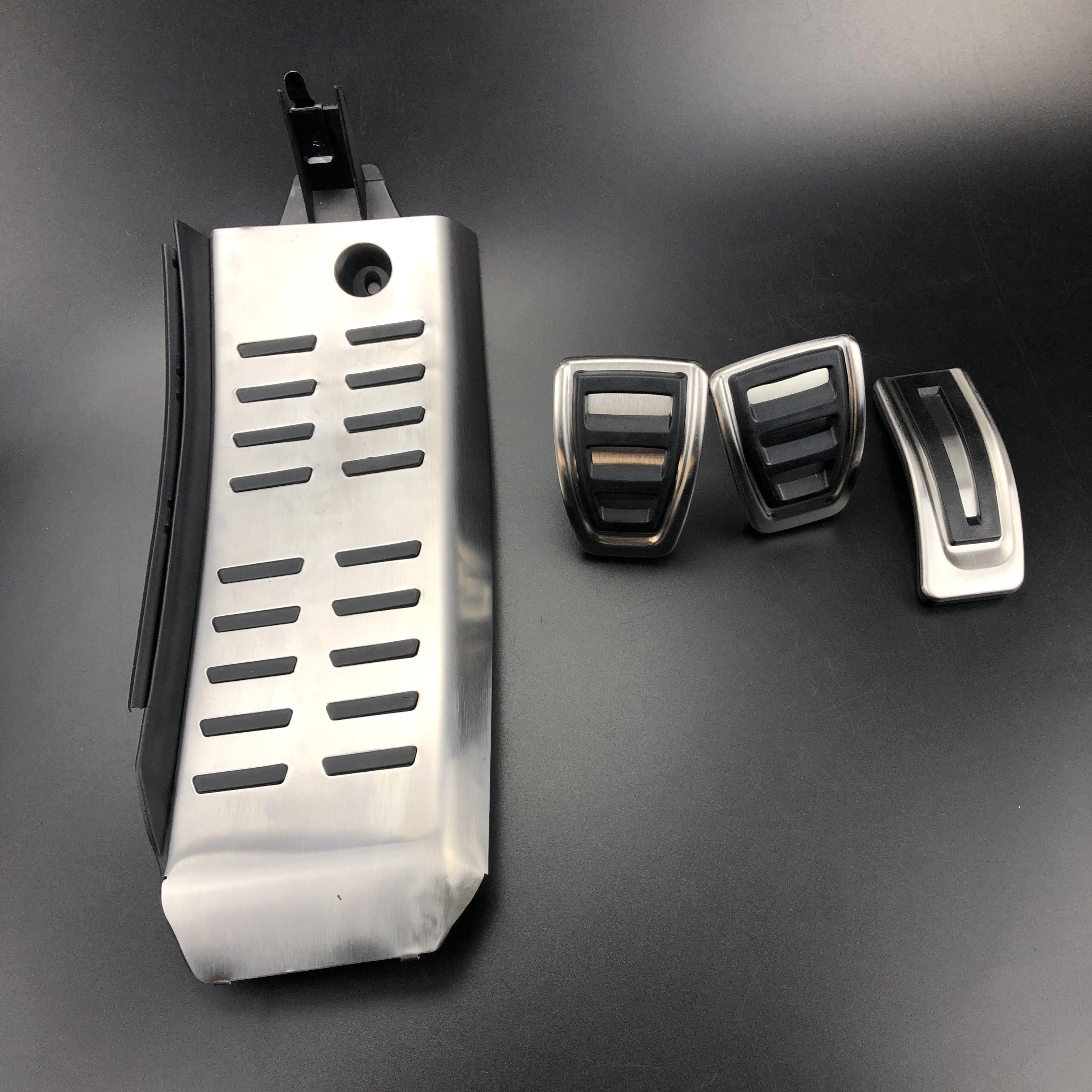Car styling Fuel Gas Brake Footrest Pedal Cover case For Audi A6 (4F) C6 S6 2009-2012 AT auto accessories