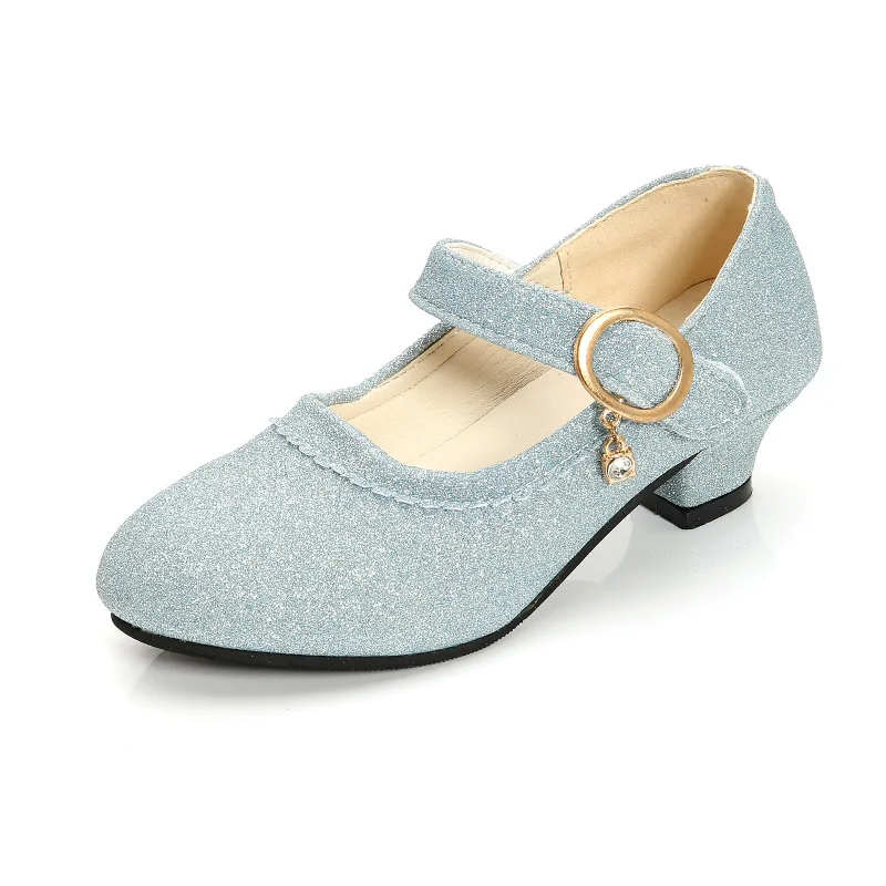 

SKOEX Kid's Girls Princess Shoes Sparkle Low Heels Children's Girl Wedding Party Dress Shoes for Little Girls/Big Kid