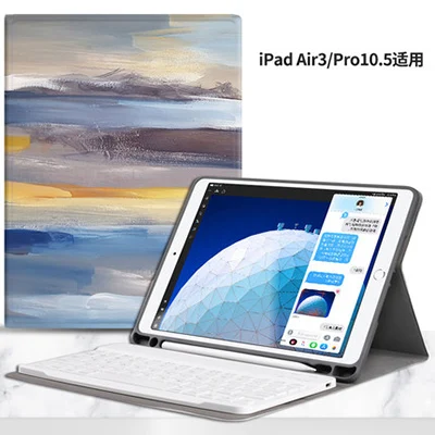 Чехол с клавиатурой для Apple iPad 10,2 дюймов 9,7 20172018 Bluetooth беспроводная клавиатура чехол для iPad Air Pro 10,5 - Цвет: R