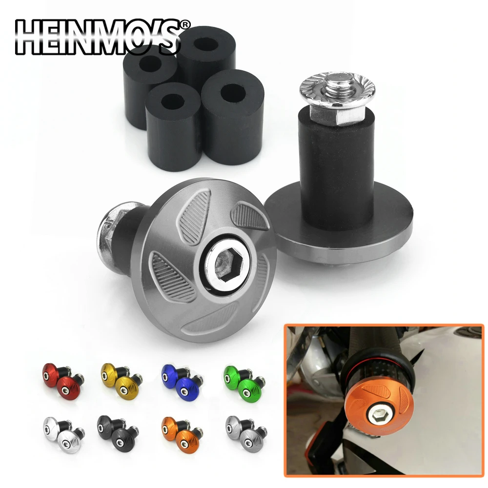 

Motorcycle Accessories Universal CNC Aluminum 7/8'' Billet Handlebar Grips Slider Cap Plug Bar End For Dirt MotorBike