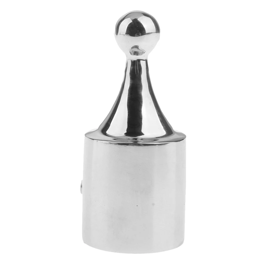 Bimini Top Eye End Cap Boat Fittings Stainless Steel Marine Hardware, Fits 7/8 inch 22mm OD Round Tube, Silver