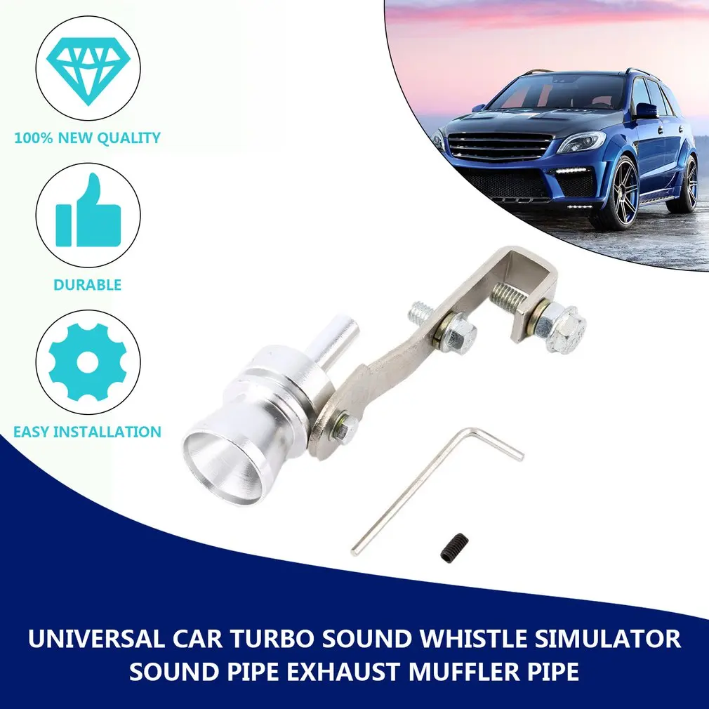 1PC General Motors Tuning Gear Turbo Muffler Whistle Exhaust Sound Motorcycle Sound Simulator Car Decoration automobile turbine whistle