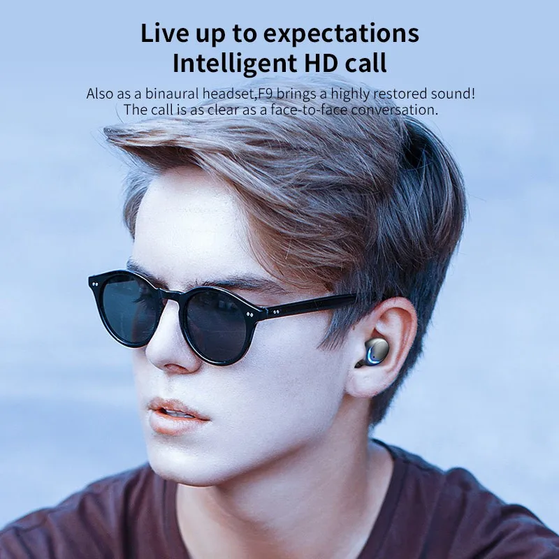 Wireless Bluetooth Earphone 5 0 Tws Ear Buds Noise Canceling Headphones Stereo Earbuds Gaming Earphones For Iphone Android