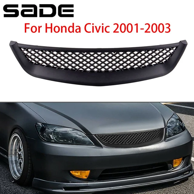 Auto ABS Front motorhaube intake grill Racing Auto Grille Molding Abdeckung  Für Honda Civic JDM Typ R 2001-2003 2DR/4DR EM/ES - AliExpress