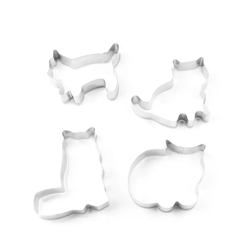 5pcs/set Animal Pet Cookie Cutter Mold 3D Sugar Craft Pastry Biscuit Fondant Cake Baking Mould DIY Decorating Tool
