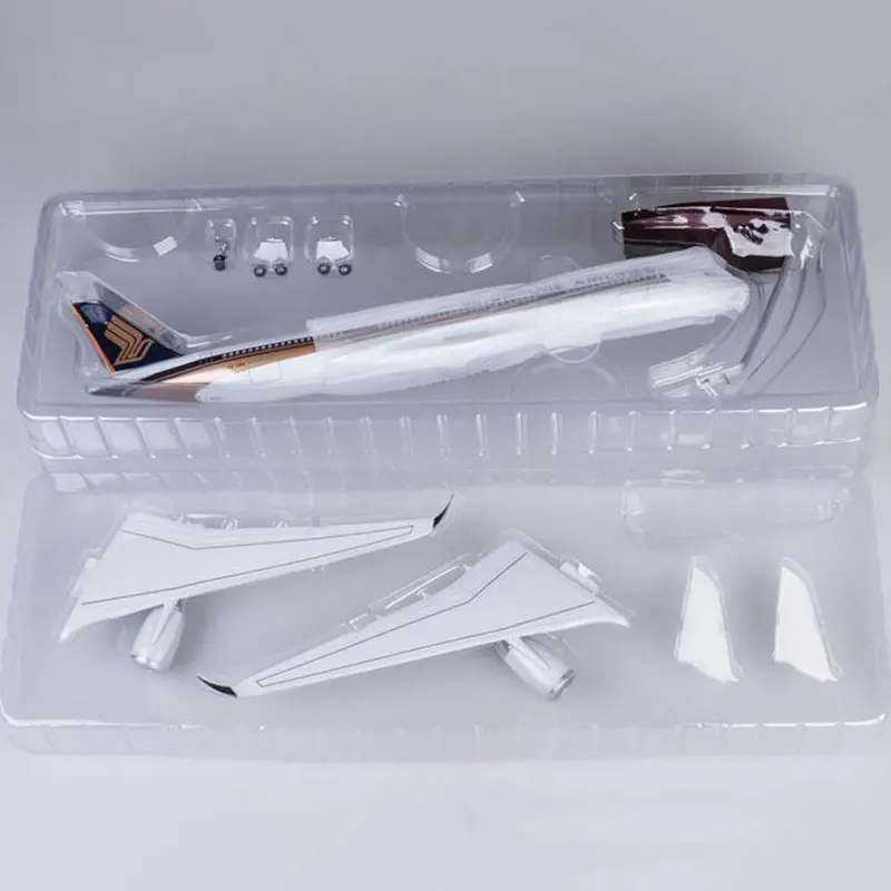 1/142 весы Airbus A350 47 см самолет Сингапур Авиакомпания Модель W светильник и колесо литье под давлением пластиковые смолы самолет Коллекция украшения