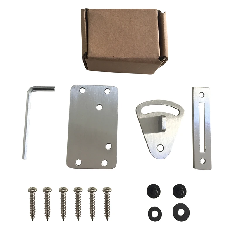 Sliding Barn Door Latch Lock One Set Stainless Steel Barn Door Lock Hardware for Pocket Doors Garage Shed Wood Gates Black Sliding Barn Door Latch Lock One Set Stainless Steel Barn Door Lock Hardware for Pocket Doors Garage Shed Wood Gates Black