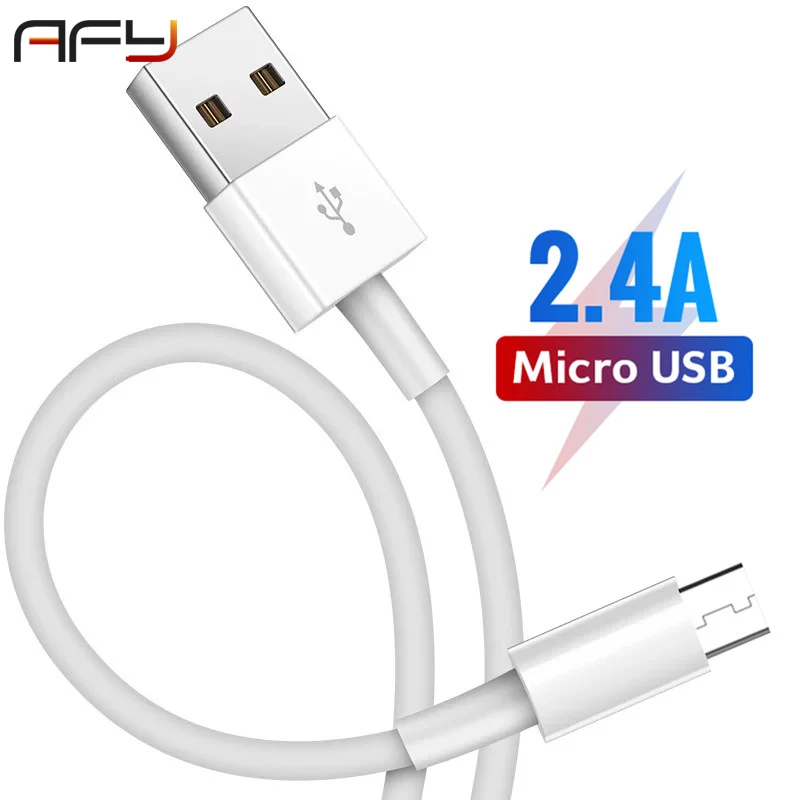 AFY Micro USB кабель 2.4A телефон Быстрая зарядка кабель для samsung huawei Xiaomi Redmi LG кабель зарядного устройства микро-usb Micro USB шнур