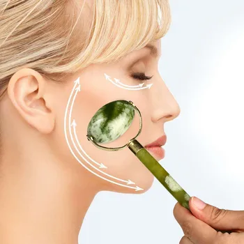 

Jade Stone Roller Facial Massager Face Body Head Neck Skin Care Tools Nature Beauty Device Healthy Beauty Tool Face Roller #1210