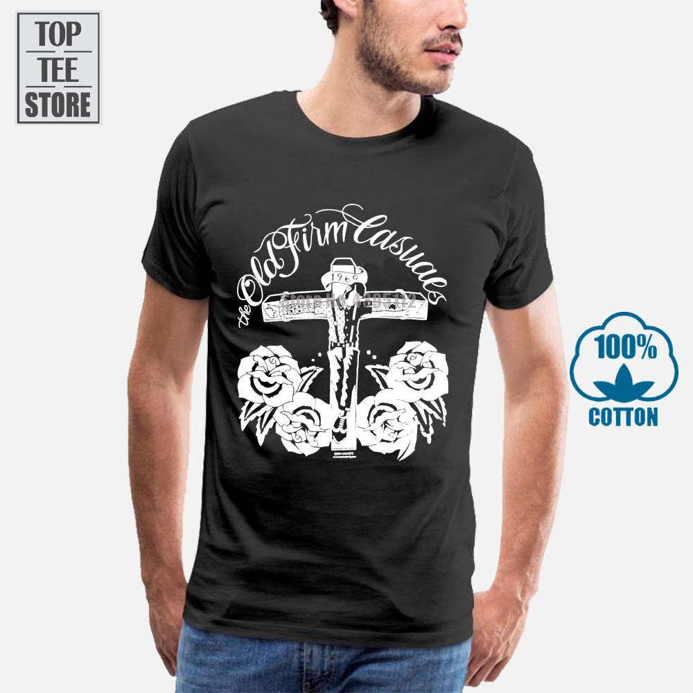 Venta 100% algodón T Shirt auténtico viejo bufete casual crucificado cabeza rapada Logo T camisa S 2Xl nuevo|Camisetas| - AliExpress