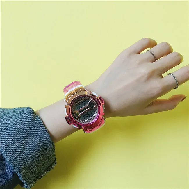 Детские цифровые часы светящиеся водонепроницаемые часы для девочек и мальчиков модные спортивные наручные часы Reloj Nia Montre Enfant Reloj Nio Saat