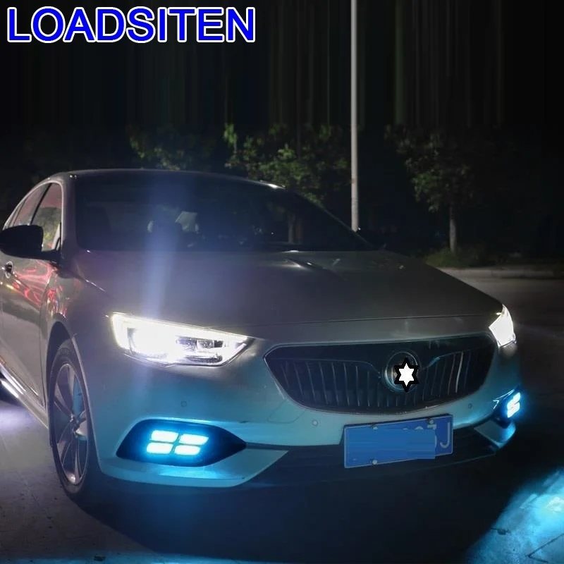 Automovil стайлинга автомобилей лампы Запчасти сборка DRL светодиодные дневные ходовые огни для машины освещение фары передние противотуманные фары 17 для Buick Regal