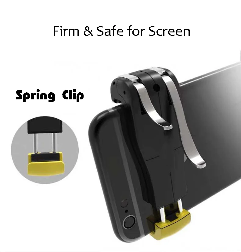  Smart Phone Gaming Joystick Six-finger Wasp Button Hand Tour Handle Grip Shooting Assist Button Lef
