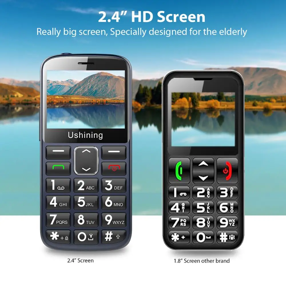 2G Big Button Mobile Phone for Elderly Unlocked
