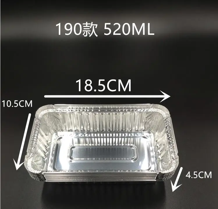 520ml 125 шт/партия барбекю алюминиевая фольга смазка капельные кастрюли перерабатываемый гриль ловли лоток Вебер открытый для непрямого приготовления 19 размеров - Цвет: 520ml