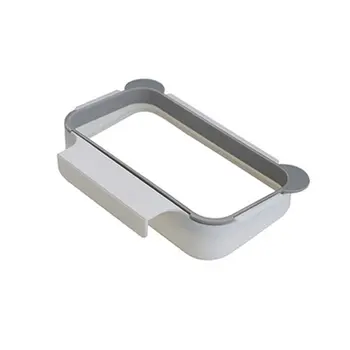 

1PCS Kitchen Door Back Type Portable Garbage Bag Holder Household Cabinet Behind Door Neutral pp Cloth Rack Trash Rack
