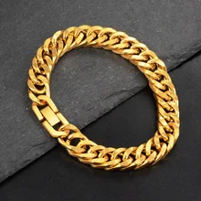 Ожерелье и браслет с кубинской цепочкой в стиле «Майями», очаровательный браслет с квадратной цепочкой, длинные золотые украшения в стиле «хип-хоп» с черепом для мужчин