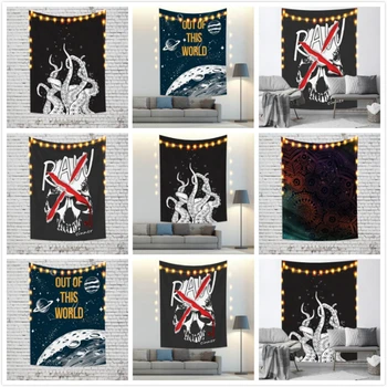 

Cassisy Dark Style Fashion Tapestry Octopus RAW Skull Universe Star Painting Wall Hangings Carpets Beach Towel Room Dorm Decor