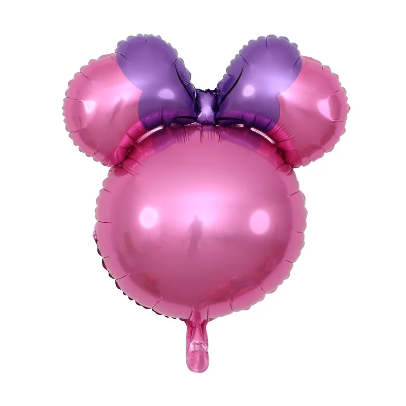 2 шт. 24 дюйма Микки Алюминий Фольга надувные шары Mickey Minnie головка гелий Globos Baby Shower на тему дня рождения вечерние декоративный воздушный шар - Цвет: 3