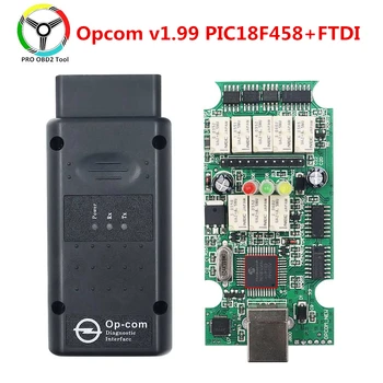 

Op com V1.99 with PIC18F458 FTDI Better Than V1.59 V1.65 V1.78 Op-com OBD2 Auto Diagnostic Tool for Opel OPCOM 1.99