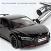 1:24 AUDI R8 V10 Plus Alloy Sports Car Model Diecasts Metal Toy Car Model High Simulation Sound Light Collection Kids Toys Gifts 4