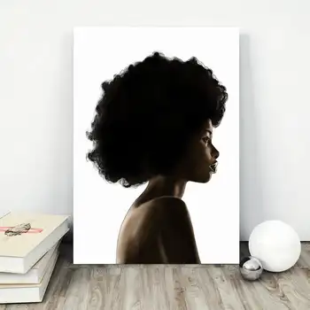 

Afro Black Women Art canvas Poster Home Decor 12x18 24x36inch