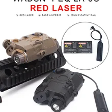 Тактический фонарь LA PEQ-15 IR/Red Laser, белый, светодиодный, 175 люменов, с ночным видением, для охотничьей винтовки, чехол с батареей, для оружия, WEX276