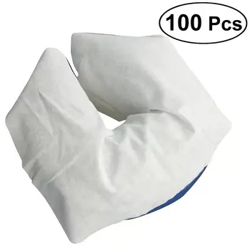 

100Pcs Disposable Massage Face Cradle Cover Soft Non-Sticking Face Rest Covers