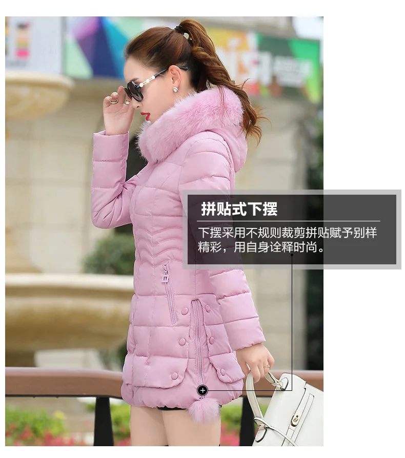 Ozhouzhan пуховик хлопковая стеганая одежда женская одежда средней длины AliExpress хлопковая стеганая одежда стиль зима