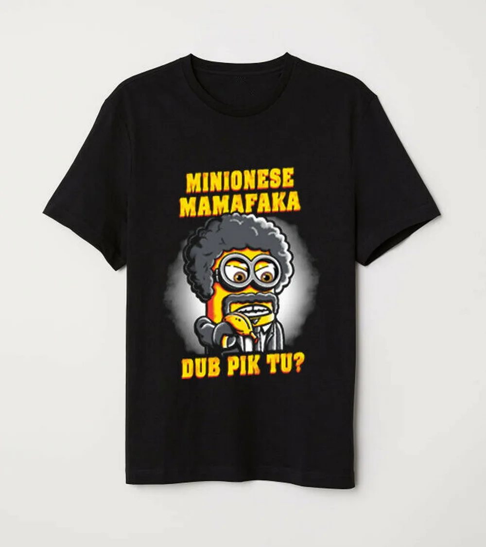 Забавная Милая целлюлозная фантастика пародия Миньон Say What Again Mamafaka черная
