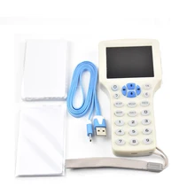 Английский супер ручной Rfid NFC копировальный считыватель писатель cloner 9 частота+ 5 шт 125 кГц карта+ 5 шт 13,56 МГц UID сменная карта