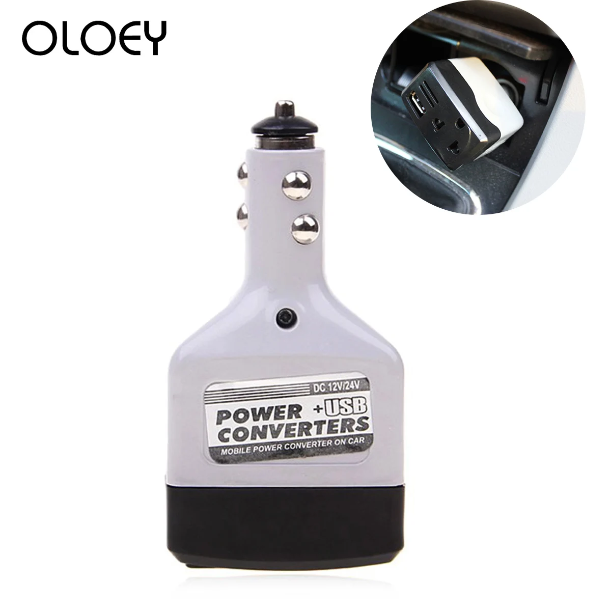 Портативный автомобильный преобразователь напряжения постоянного тока 12/24 в В