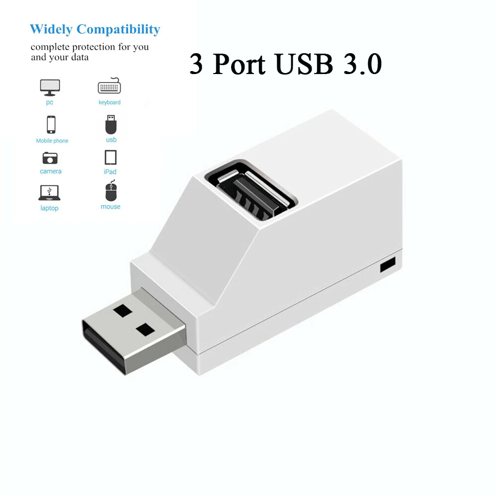 USB 3,0 концентратор Мульти USB 3,0 Hi-speed 5 Гбит/с 3 порта USB разветвитель концентратор коробка U кард-ридер Все-в-одном для ПК ноутбук компьютерные аксессуары