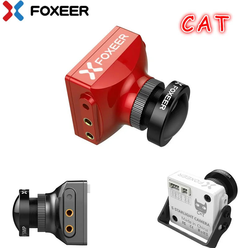 Foxeer CAT Super Starlight FPV Camera 0.0001 Lux Night Flight 16:9/4:3 PAL/NTSC Switchable 5~40V Support 25% OFF | Электроника