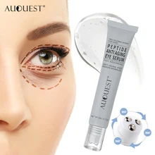 AuQuest Peptides Anti Wrinkle Dark Circle Eye Cream Hyaluronic Acid Serum Gel for Firming Whitening Puffy Eye Care 20g