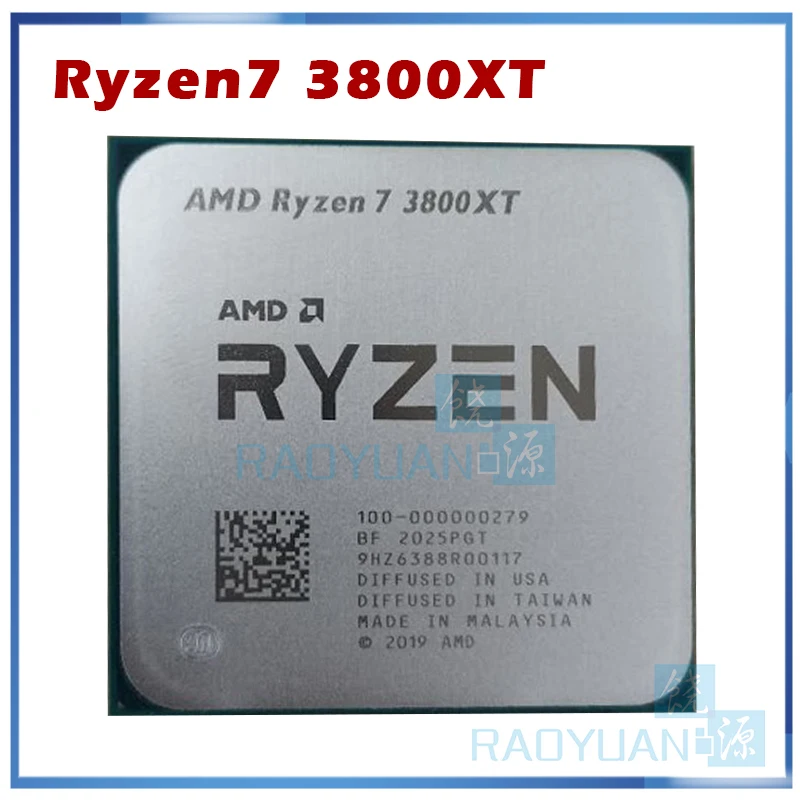 AMD Ryzen 7 3800XT R7 3 9 ГГц Восьмиядерный 16-нить Процессор процессор 100-000000279 гнездо AM4