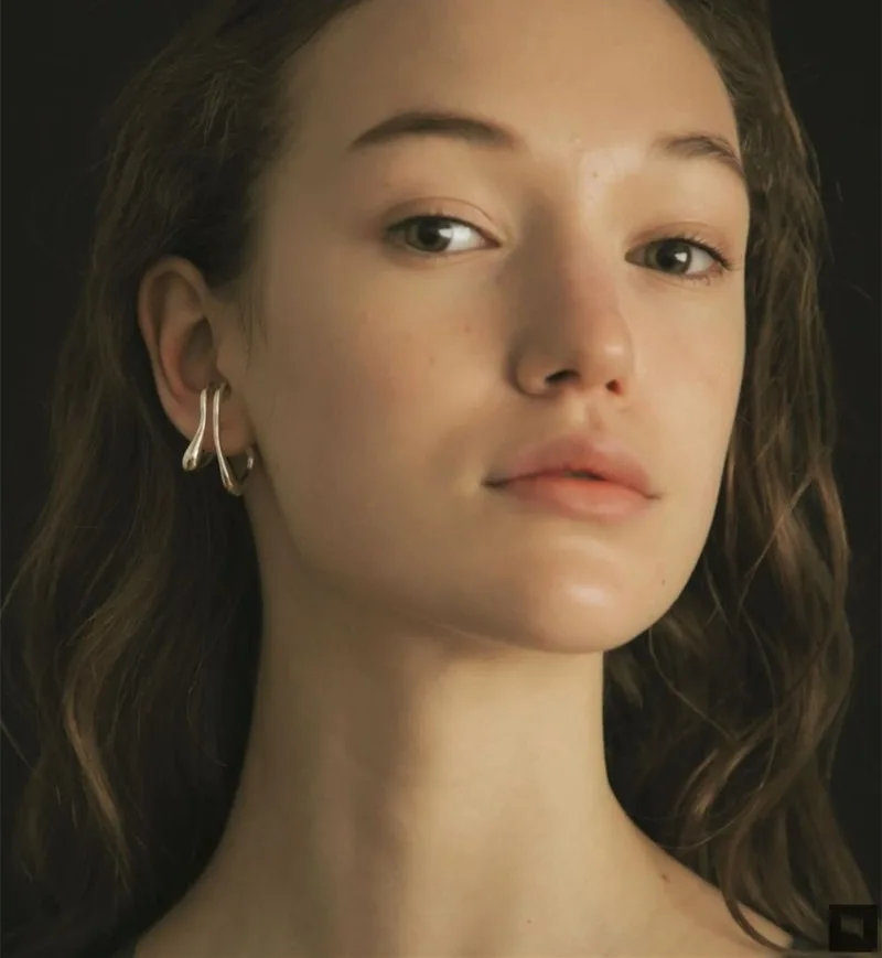Female Male Simple Ear-hole-free Leaves Couples Ear Bone Clip A dual Purpose Earrings For Women Men Party Jewelry Gift ear clip earrings clip earrings ear clip ear accessories