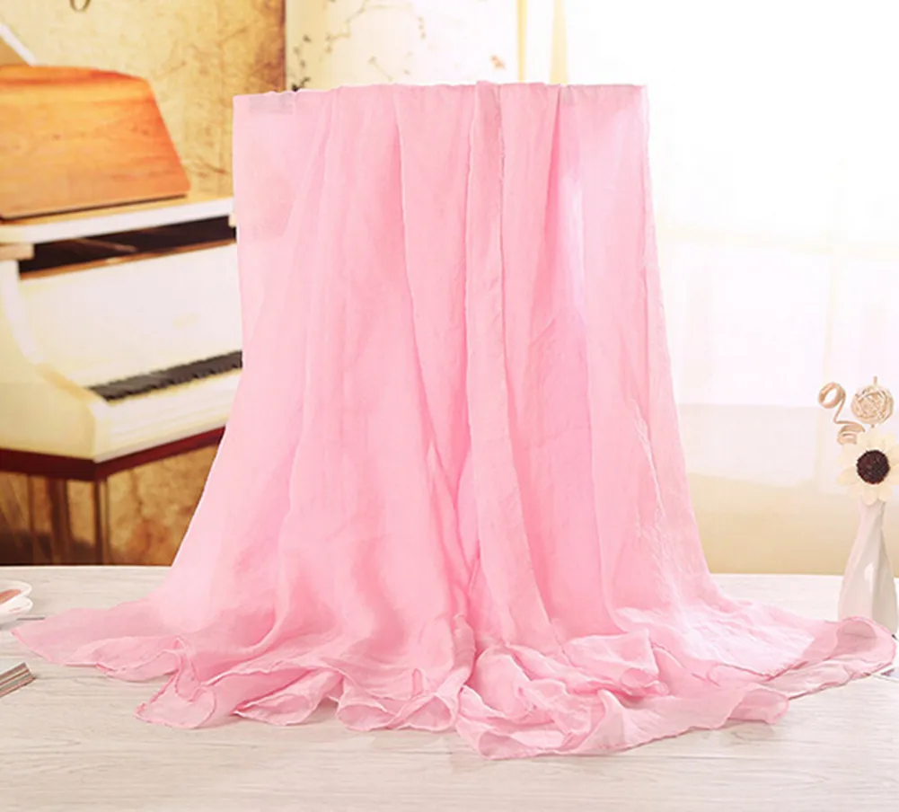 Сексуальное однотонное Сетчатое прозрачное пляжное покрытие для женщин Sarong, летнее бикини, пляжные юбки, парео, Пляжное Платье - Цвет: Розовый