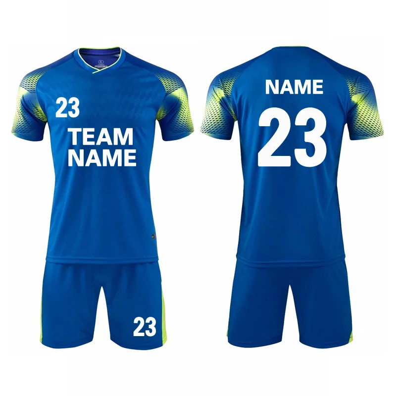 

Soccer Uniforms Custom Football Team Student Class League Customize Football Sets Jersey and Shorts Kits Breathable Quick Dry