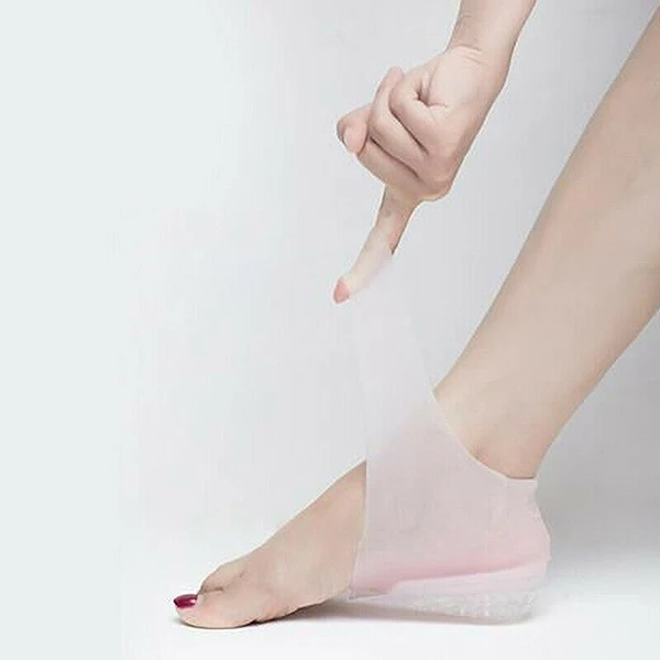 1 Pair Invisible Height Lift Heel Pad Sock Liners Increase Insole Pain Relieve for Women Men HSJ88