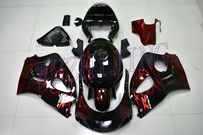 Обтекатель Наборы GSXR750 98 99 Пластик Обтекатели для Suzuki GSXR750 1996 черный, Красный Рамка Обтекатели для Suzuki GSXR600 1996-2000
