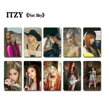 

10pcs/set Kpop ITZY Photocard The New Song Not Shy HD photo Lomo card For fans gift K-pop ITZY supplies