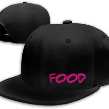 Я бегаю, потому что мне очень нравится еда мужская плоская бейсболка Билла Регулируемая черная