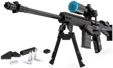 

AUSINI Assembled Inserted Building Blocks Military Sniper Rifle Children'S Educational Toy