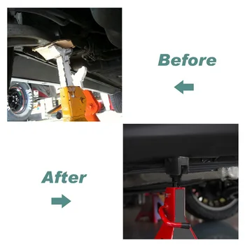 

2pcs Car Frame Jack Pad Rail 17mm Groove Adapter For Jack Stand 2-3 Ton Universal Auto Adapter